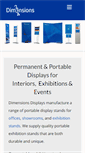 Mobile Screenshot of dimensions-displays.com